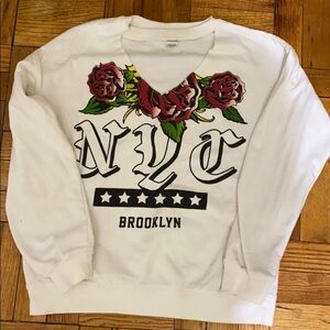 Brooklyn NYC v neck sweater